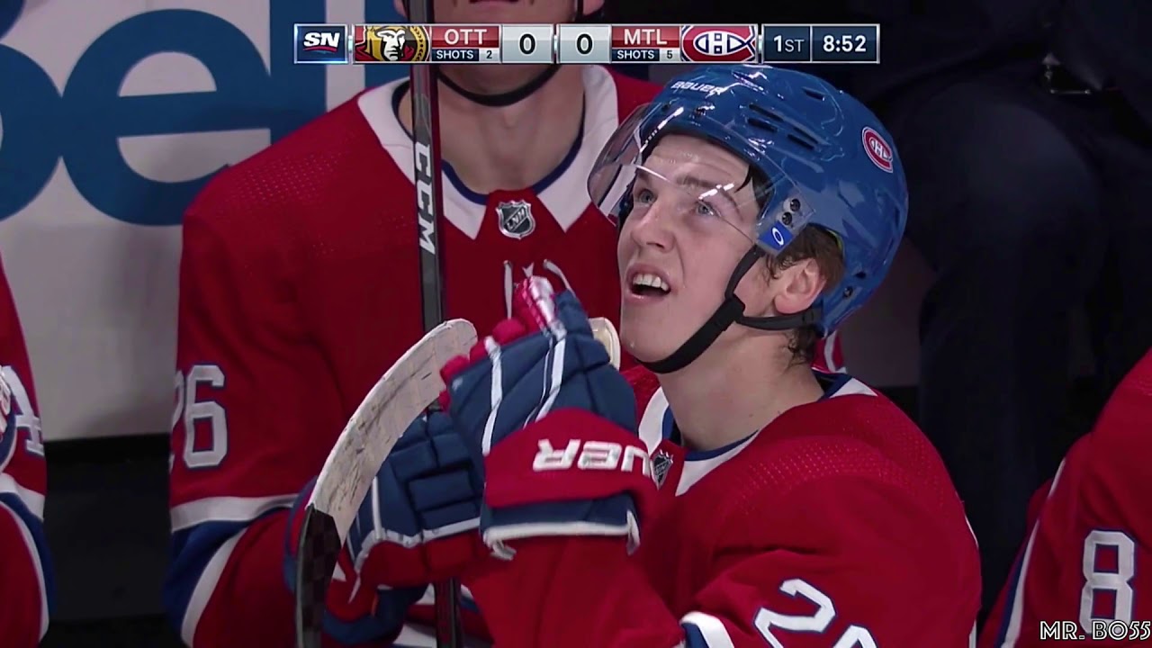 Cale Fleury crushes Vladislav Namestnikov with big hit