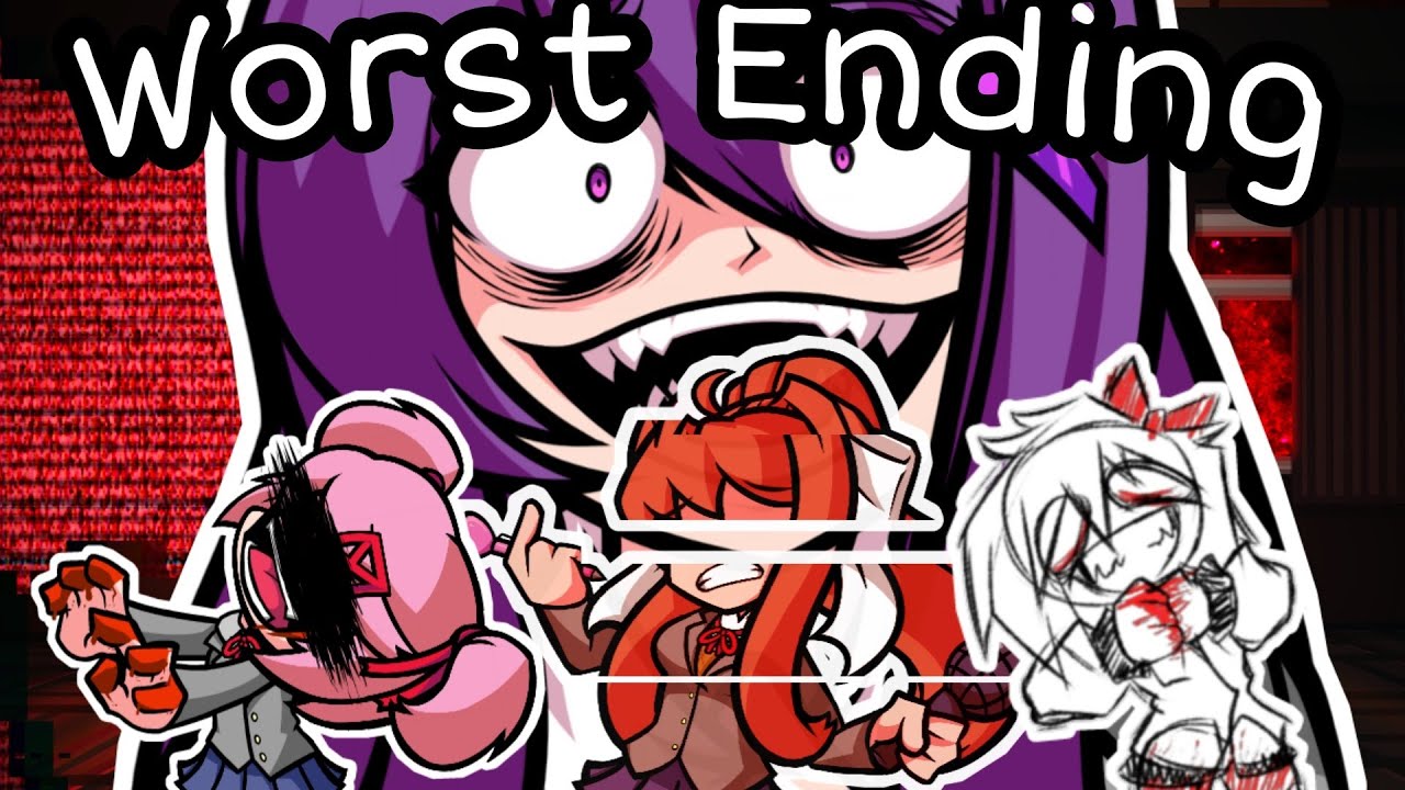 The Worst Ending | Triple Trouble Noichi Remix But The Dokis ( Bad Ending Version) And GF Sing it