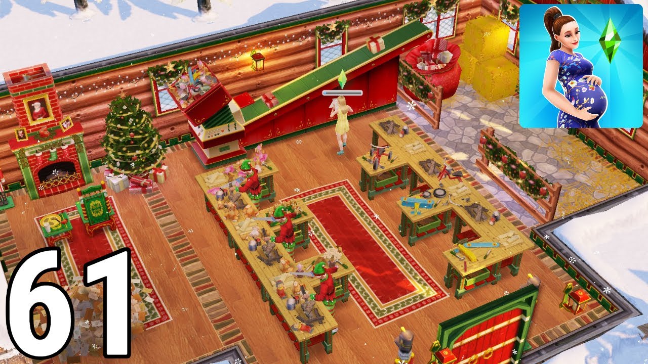 The Sims FreePlay - Gameplay / Walkthrough - Part 61 (IOS & Android) - Santas Workshop! 🎅