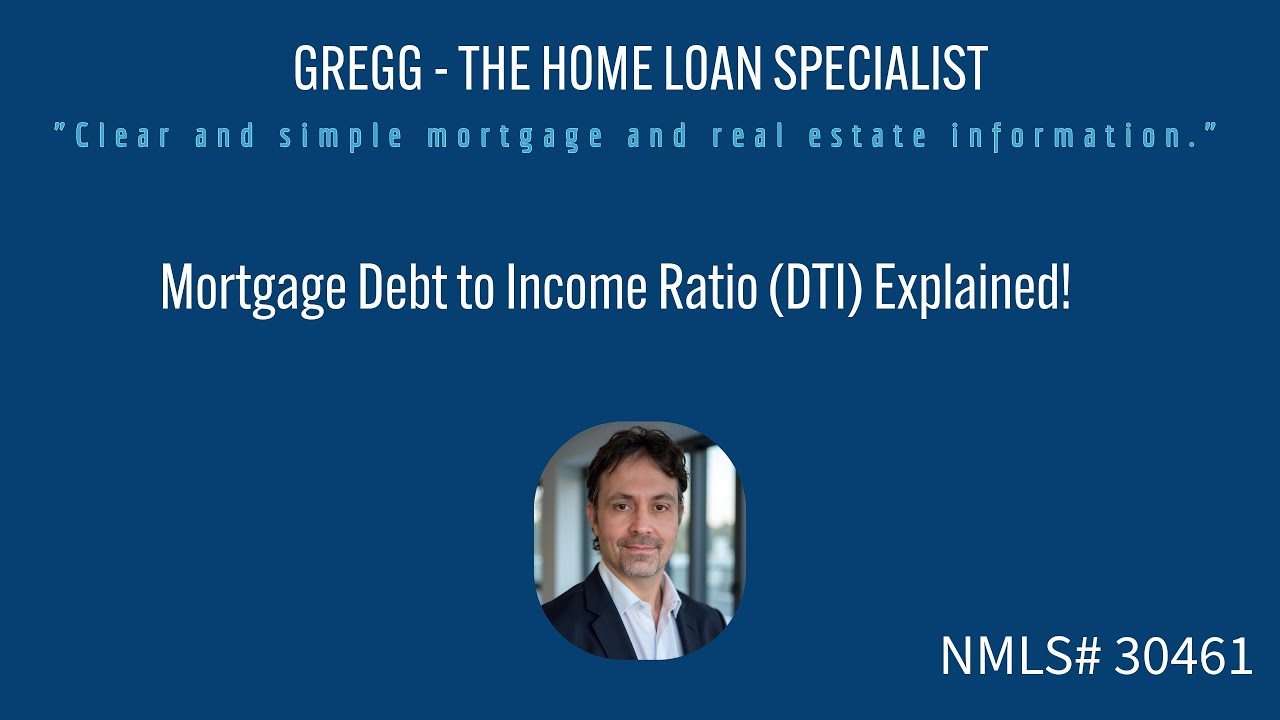 Mortgage Debt to Income Ratio (DTI) Explained!
