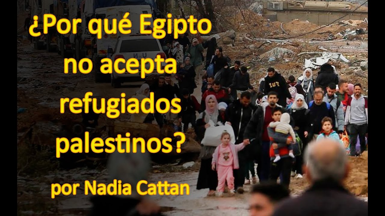 &iquest;POR QU&Eacute; EGIPTO NO ACEPTA REFUGIADOS PALESTINOS? POR NADIA CATTAN