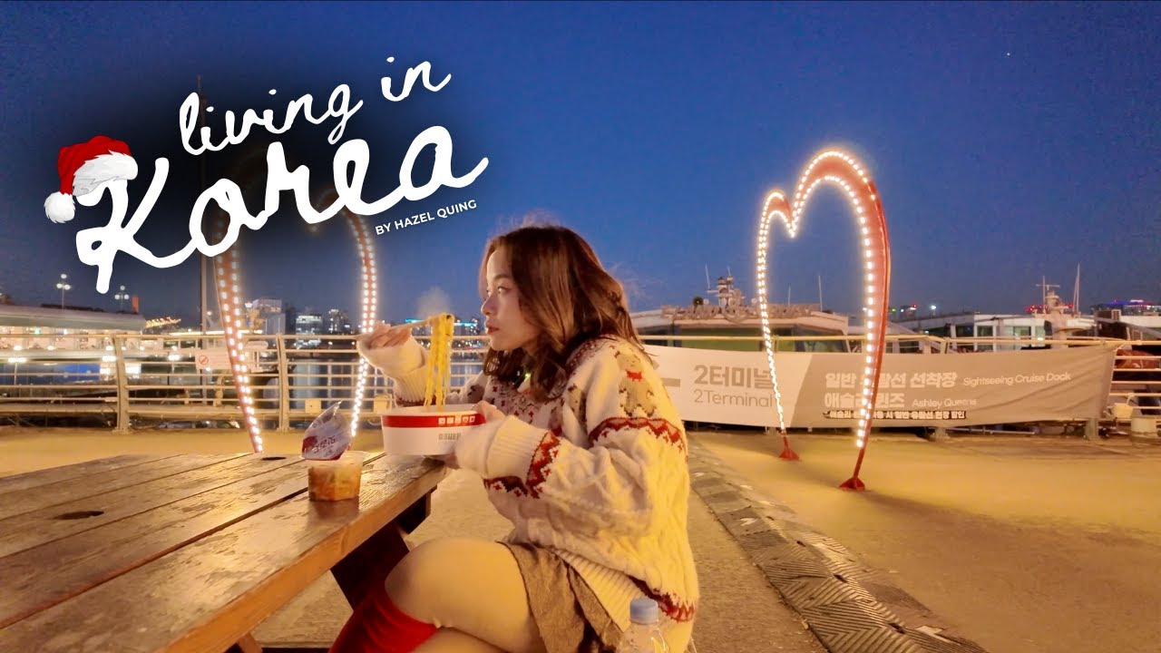 Living in Korea | alone on christmas eve, cozy night by the han river and quiet moments