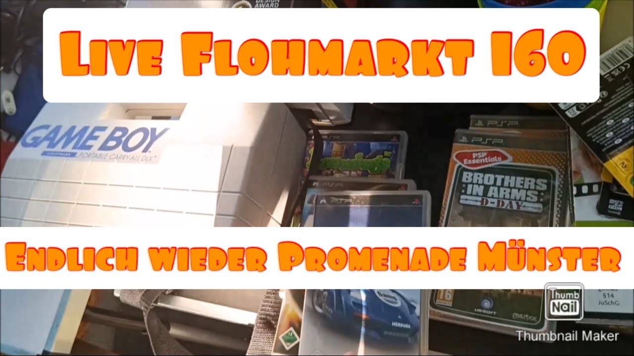 Live Flohmarkt 160 - Endlich wieder Promenade Münster mit @gamecollector986
