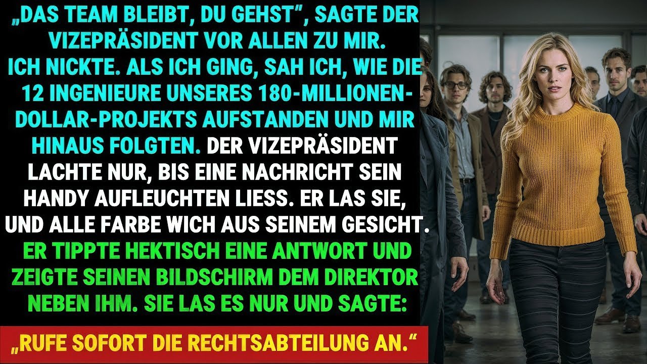 SIE NICKTE … DANN ZERSTÖRTE SIE DEN VIZEPRÄSIDENTEN, DER SIE ENTLASSEN HATTE