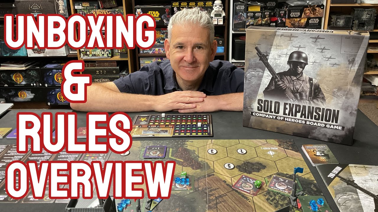 Настольная игра Company of Heroes 2.0 Solo Add-in — распаковка и обзор
