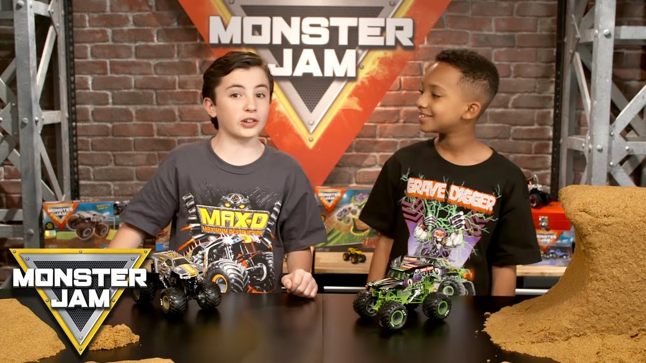 Rival Race Grave Digger vs Max-D | Monster Jam Revved Up Recaps Ep4 | Monster Jam