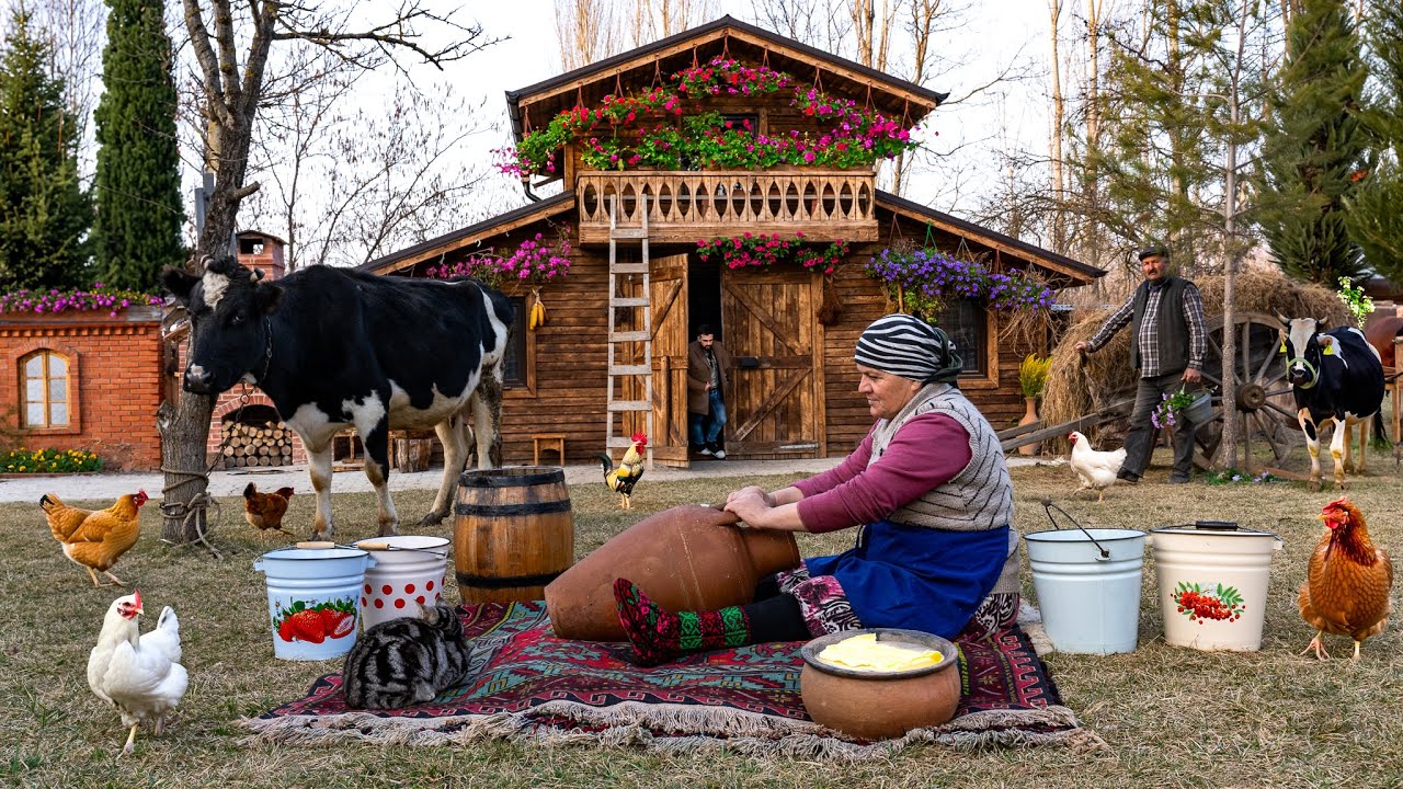 Традиционное Домашнее Сливочное Масло: Из Свежего Цельного Молока