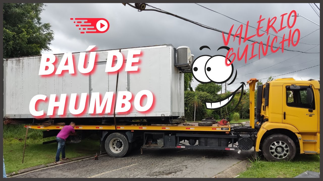 NÃO CONSEGUI SAIR COM O CAMINHÃO | GUINCHANDO UM BAÚ REVESTIDO DE CHUMBO