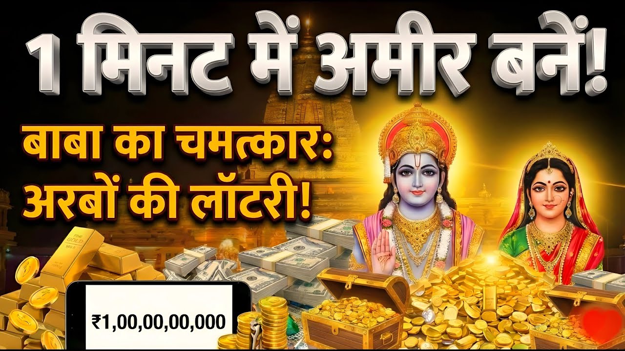 1 मिनट में अरबपति! बाबा श्याम का सबसे बड़ा चमत्कार, ₹100 करोड़ की लॉटरी खुली! क्लिक करें#khatushyam 
