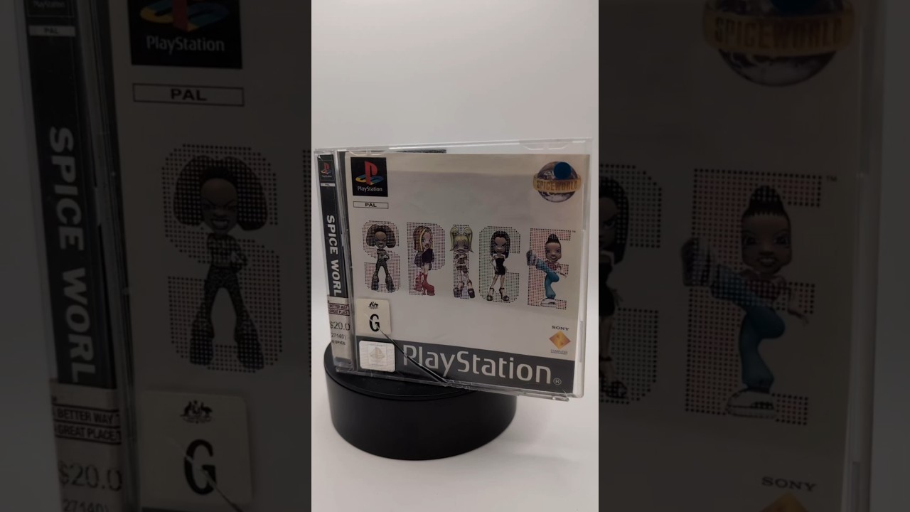 Spice World. Slowly Rotating Playstation Games.
