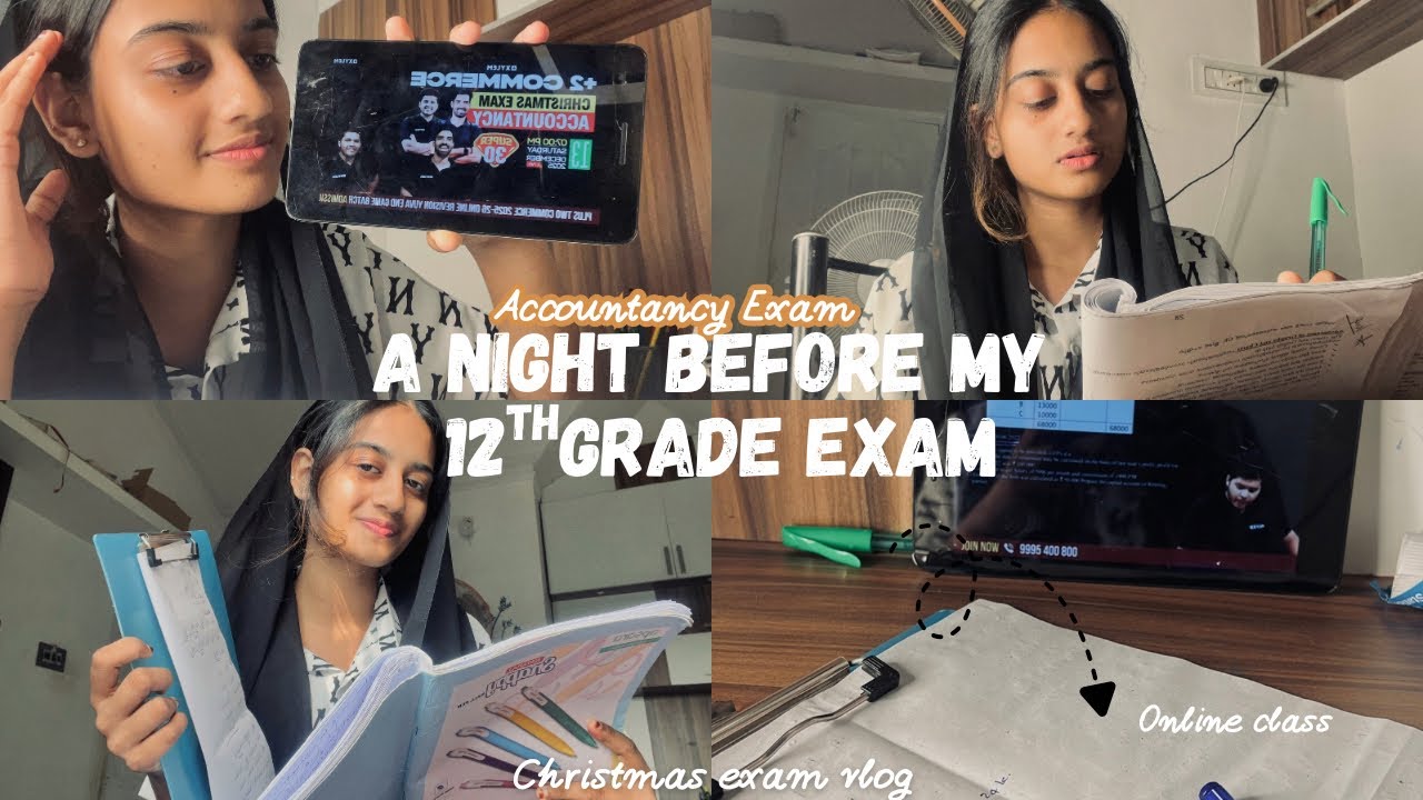 A Night Before my Accountancy Exam!!😭📚📉12th Grader | Study vlog | Malayalam