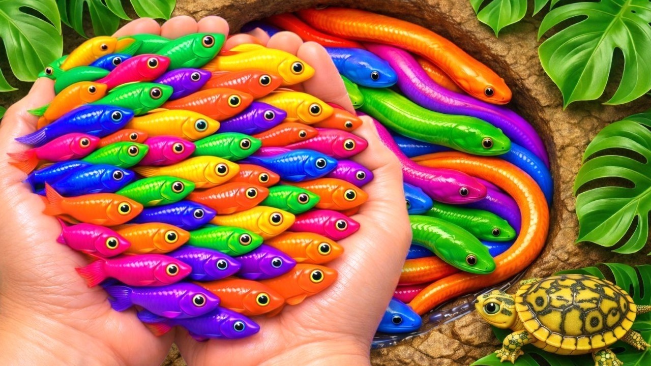 Awesome Catch Beautiful Aquarium Fish in Small Ponds, Red Ear Koi, Dumbo Guppy, Catfish, Angelfish