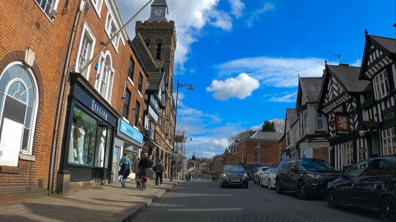 Driving from CONGLETON to SANDBACH England