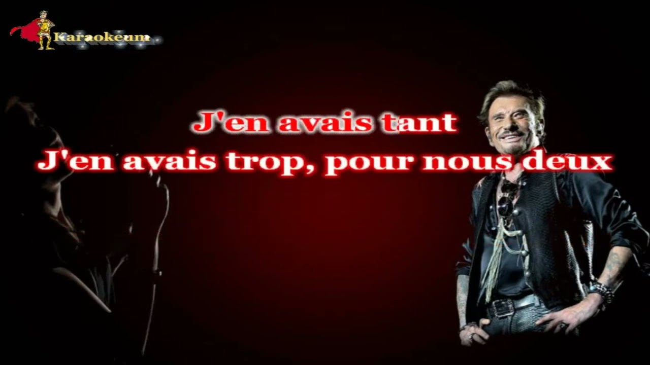 Johnny Hallyday - De l'amour  [Karaoke]