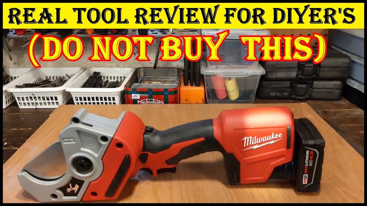 Milwaukee  M12  Cordless PVC Pipe Shear  Review