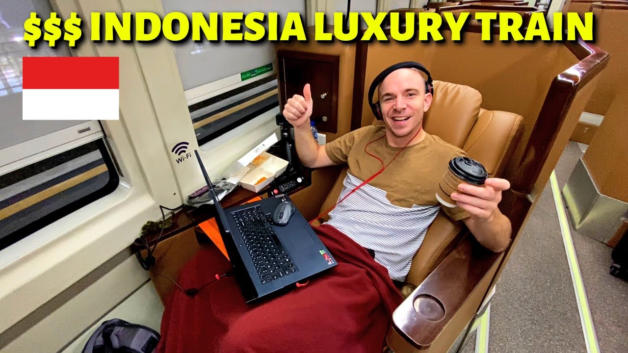 $100 MOST LUXURIOUS TRAIN in Indonesia 🇮🇩