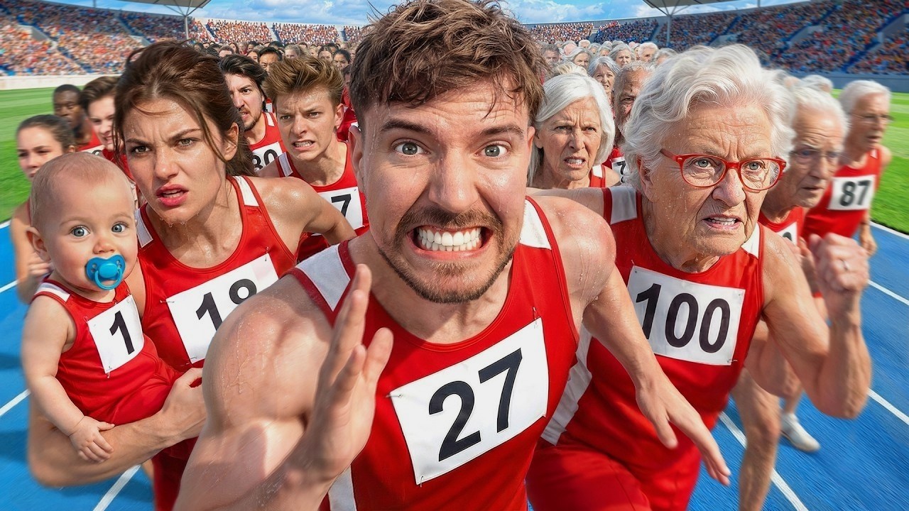 $250,000 Ages 1 - 100 Race #mrbeast
