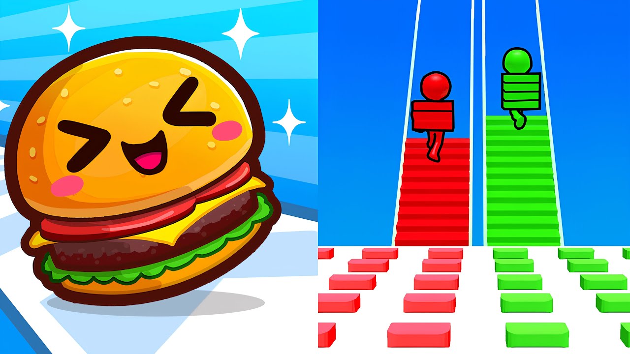 Food Run vs Bridge Race - [Gameplay 2025] (Android)