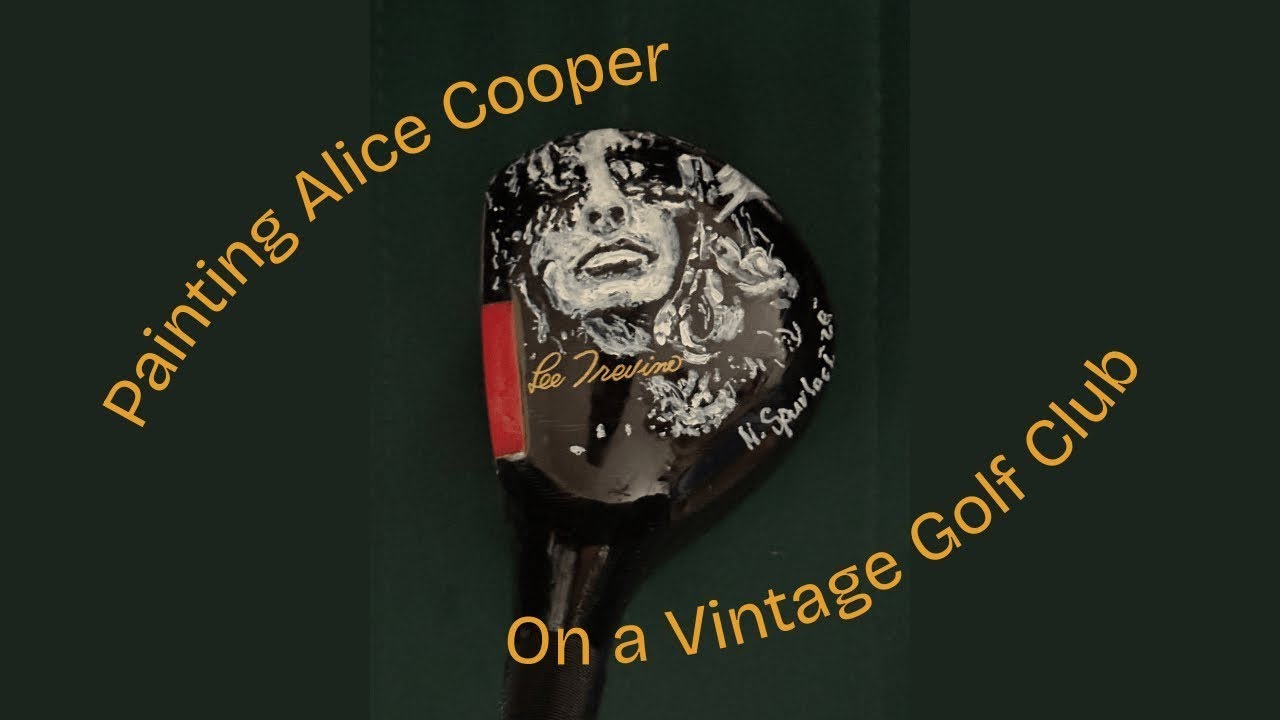 Painting Alice Cooper on a Golf Club | 10 Year Art Anniversary 