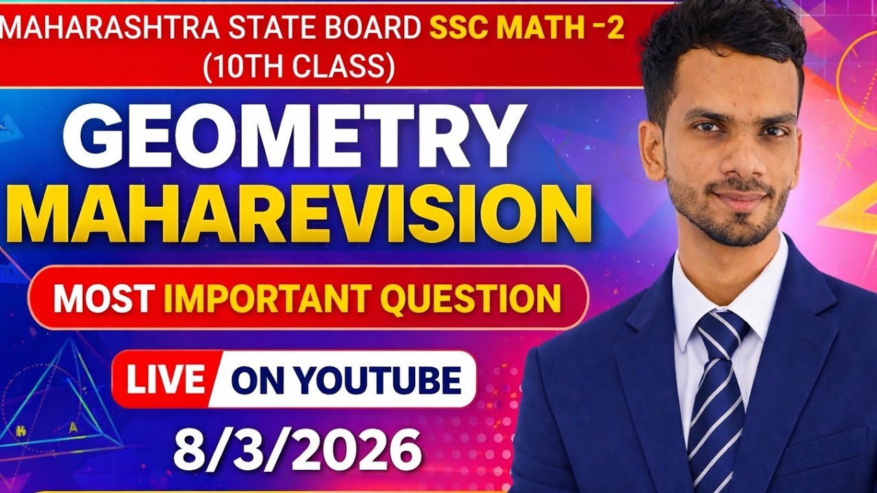 🔴 LIVE | GEOMETRY MAHAREVISION | SSC MATH-2 | 10TH CLASS | BOARD EXAM 2026.. . Live Session-1