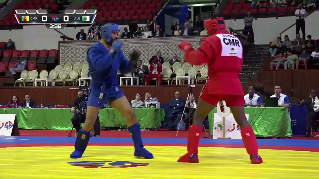 NJIMOULUH Seidou (CMR) vs  OULD MADANI Fouad (ALG). African SAMBO Championships 2023