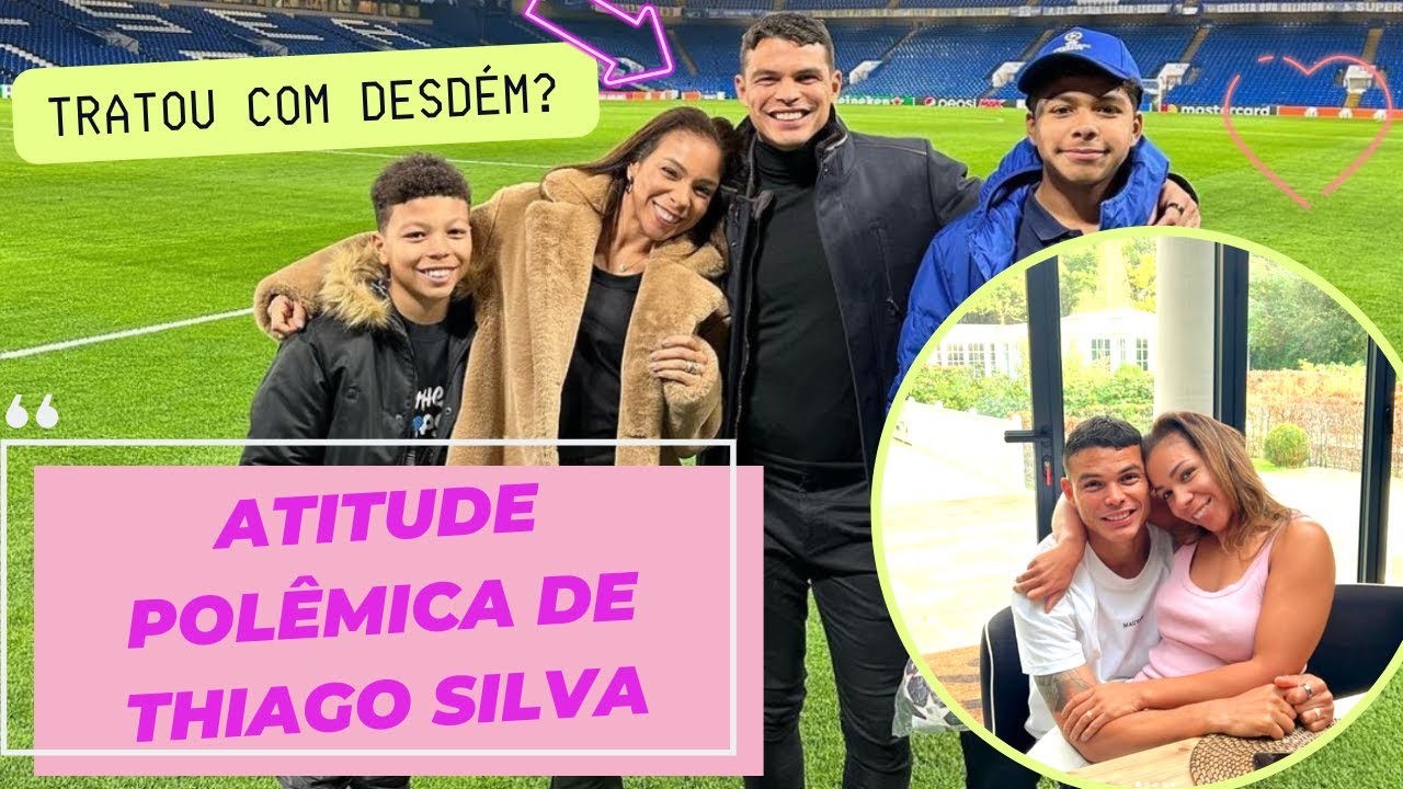 Thiago Silva ignora esposa em camarote e cena viraliza nas redes sociais. Tratou com desd&eacute;m??