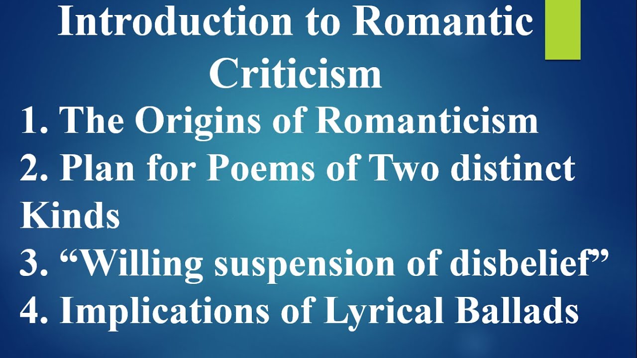 Introduction to Lyrical Ballads