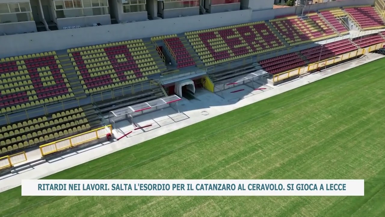 RITARDI NEI LAVORI. SALTA L'ESORDIO PER IL CATANZARO AL CERAVOLO. SI GIOCA A LECCE