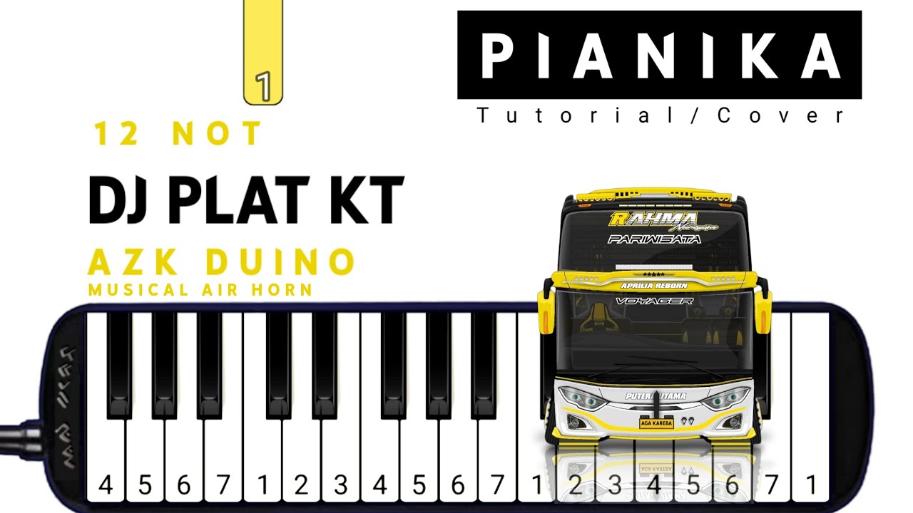 Pianika Telolet Basuri DJ PLAT KT - Tutorial Pianika