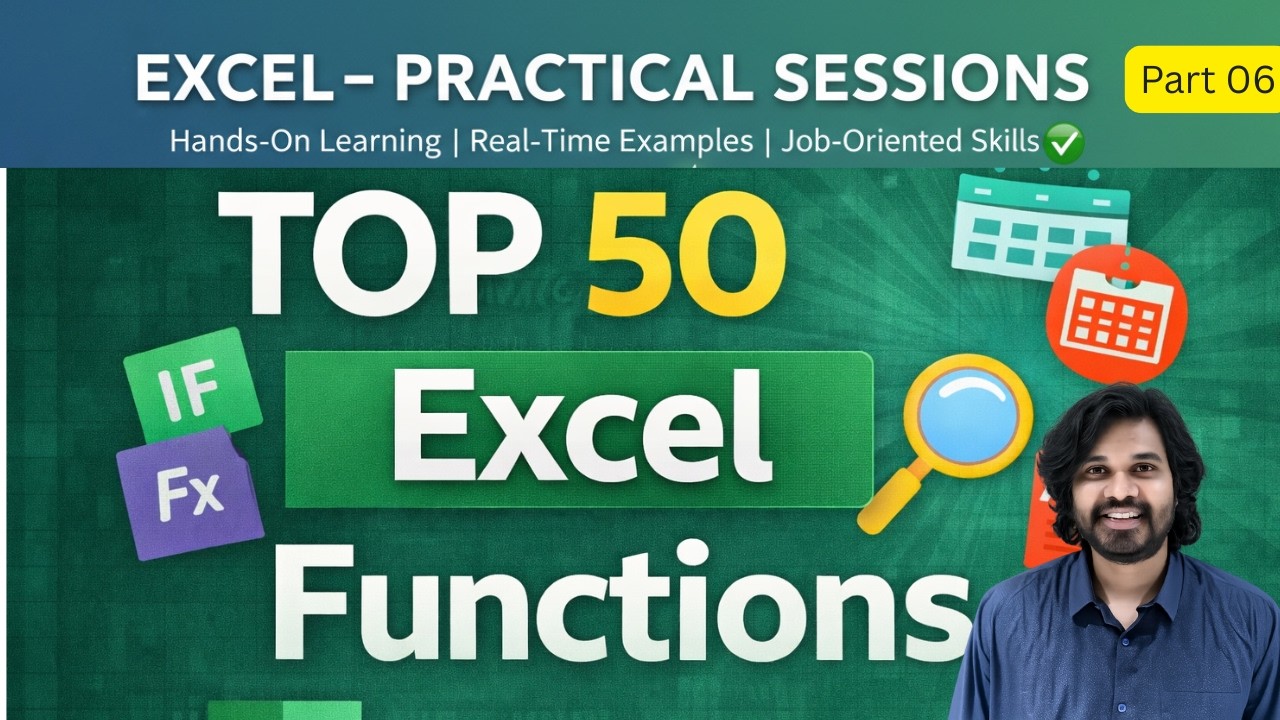 Top Excel Functions for Data Analysis in 2026