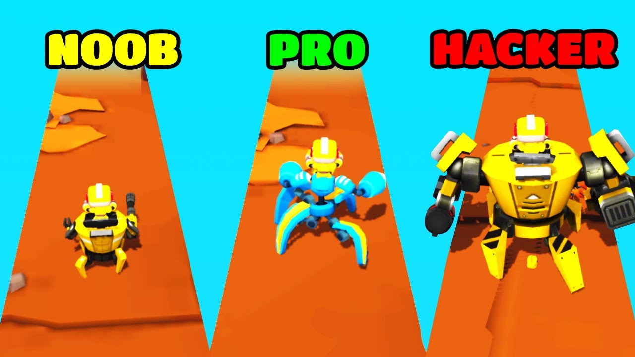 Little Robot Gameplay - NOOB vs PRO vs HACKER (iOS/Android)