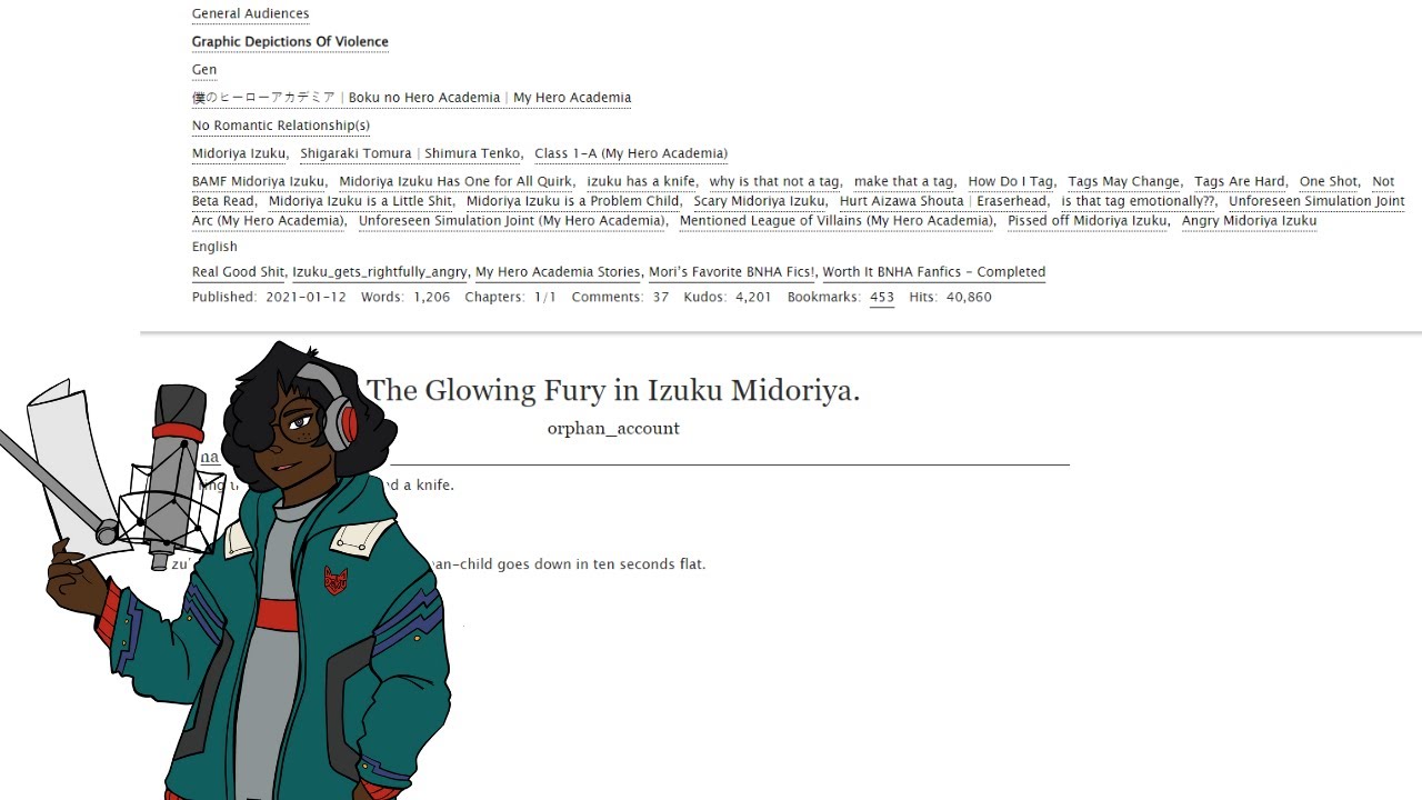 [PODFIC] The Glowing Fury of Izuku Midoriya (MHA)