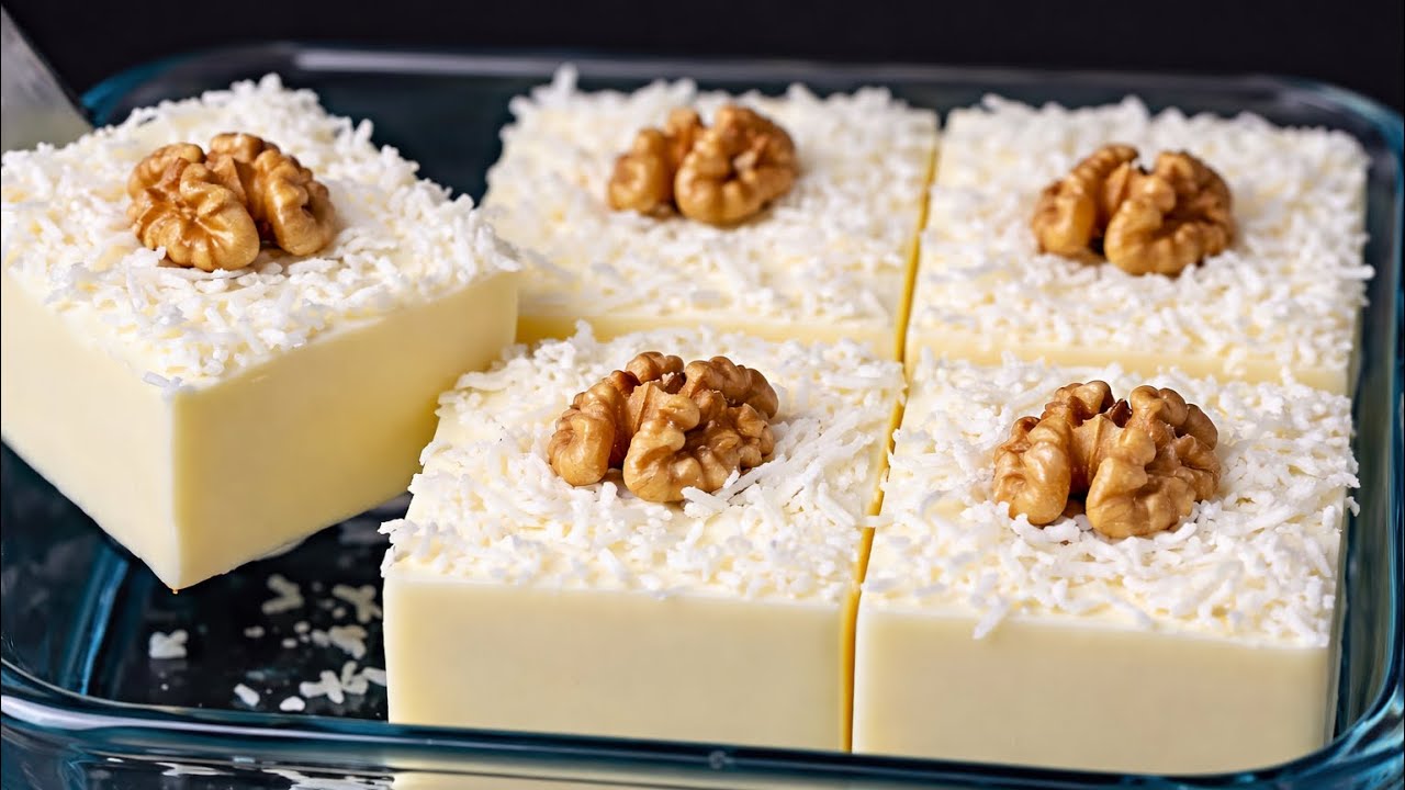 ❗️NUR Milch und Kondensmilch! Blitzschnelles Dessert in 5 Minuten - ohne Ofen, Mehl oder Gelatine.