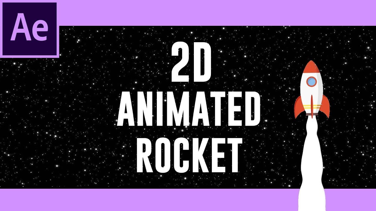 2D Animated Rocket | After Effects Tutorial