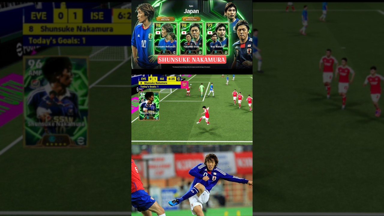 Shunsuke Nakamura Blitz Curler Test Efootball Mobile #efootball #efootball2024 #efootball2025