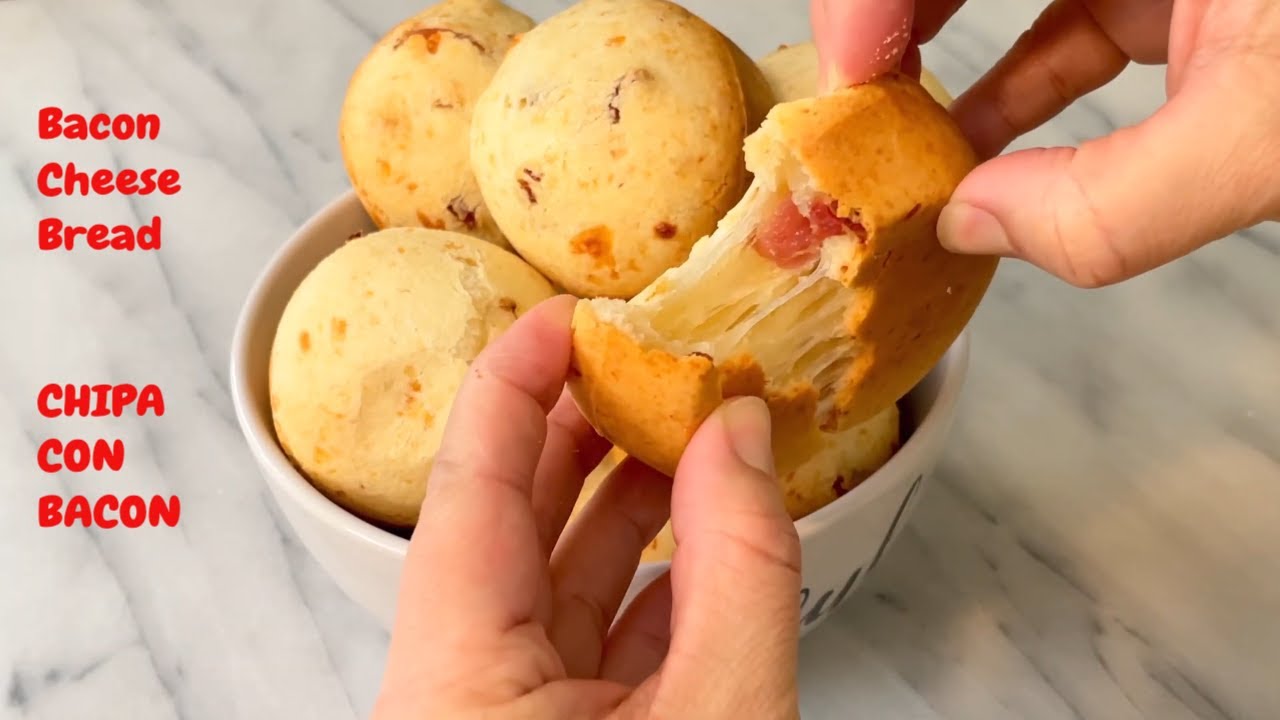 Chipitas de Almid&oacute;n con Bacon - Receta de Chipa en Licuadora