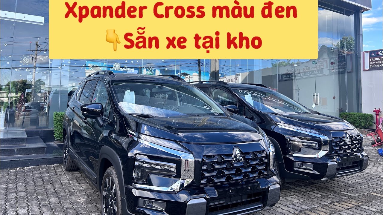 Xpander Cross màu đen sẵn xe tại kho Mitsubishi Tây Ninh #xpandercross 
