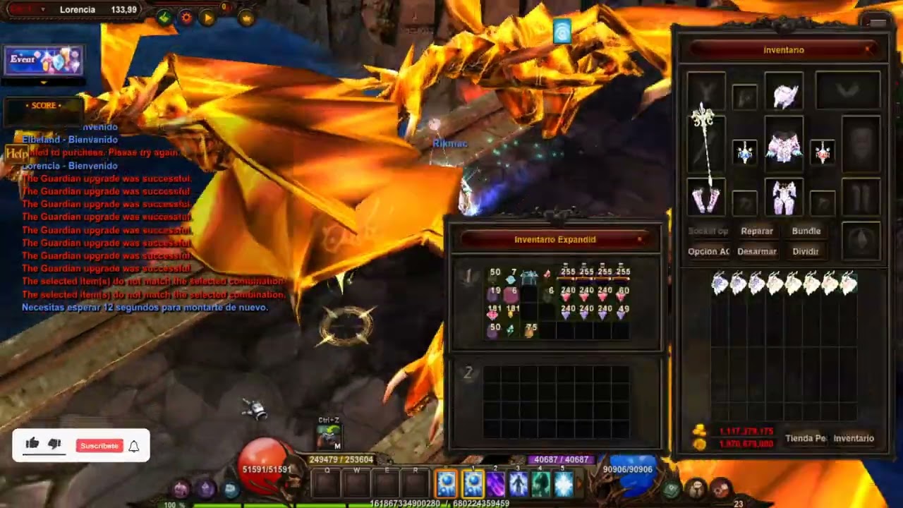 Como Hacer de Ice dragon a Pierce Lion 4 opciones en Mu nexus s17
