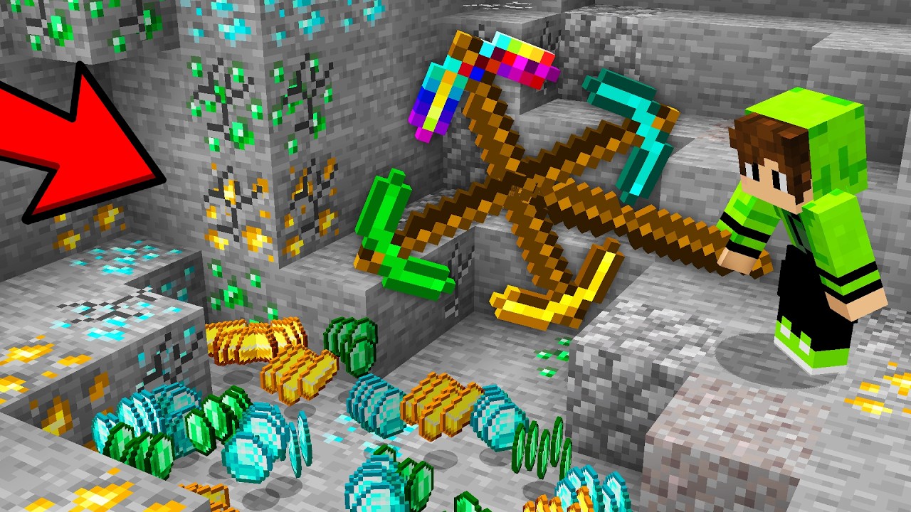 Fiz a MAIOR PICARETA de MIN&Eacute;RIO SECRETO no Minecraft!