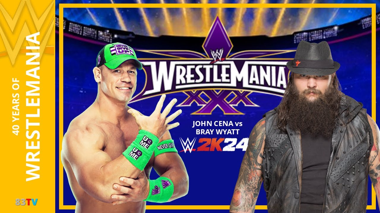 WRESTLEMANIA 30 - BRAY WYATT Vs JOHN CENA - WWE 2K24