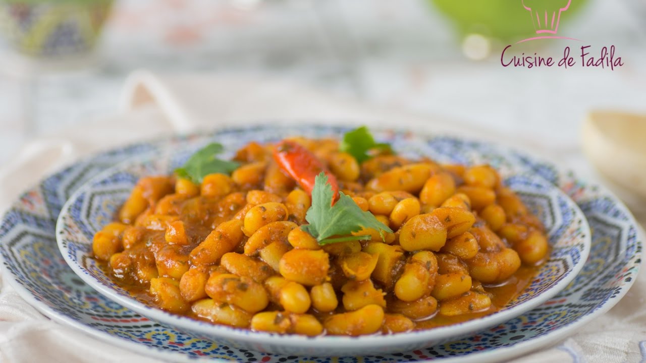 Loubia: haricot Blanc &agrave; la Marocaine [FR] اللوبيآ: الفاصوليا البيضاء على الطريقة المغربية