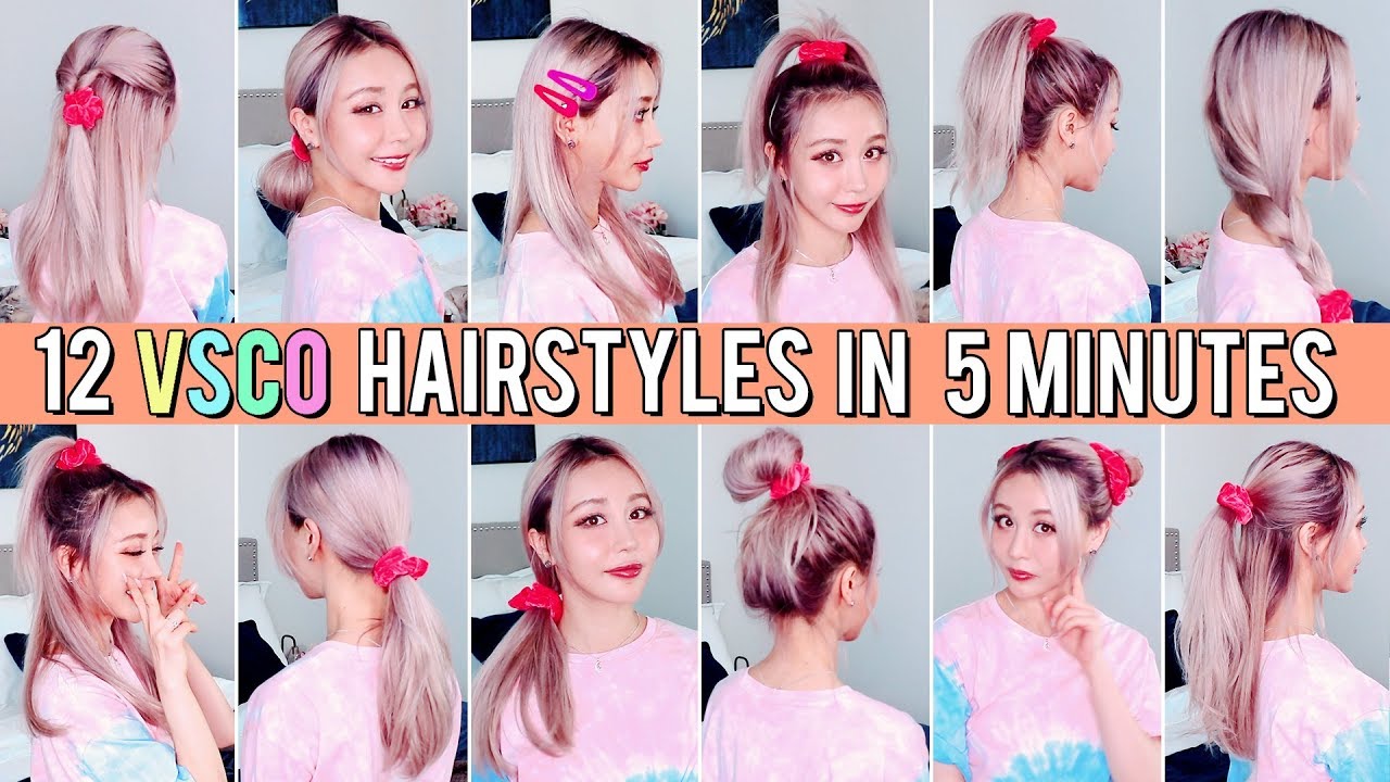 5 Minute Cute & Easy VSCO Hairstyles For Back to School!