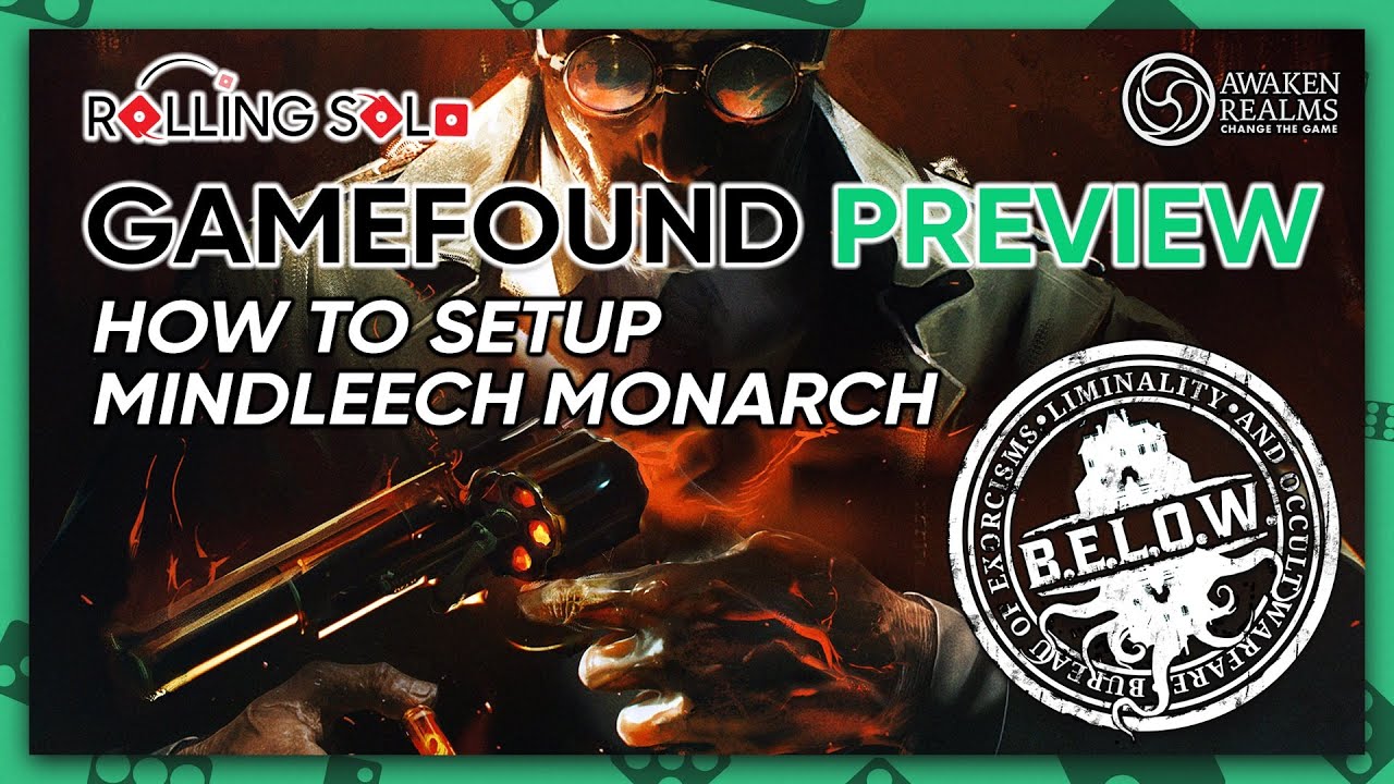 B.E.L.O.W.: The Asylum | GameFound Preview | Solo Playthrough | How To Setup | Mindleech Monarch