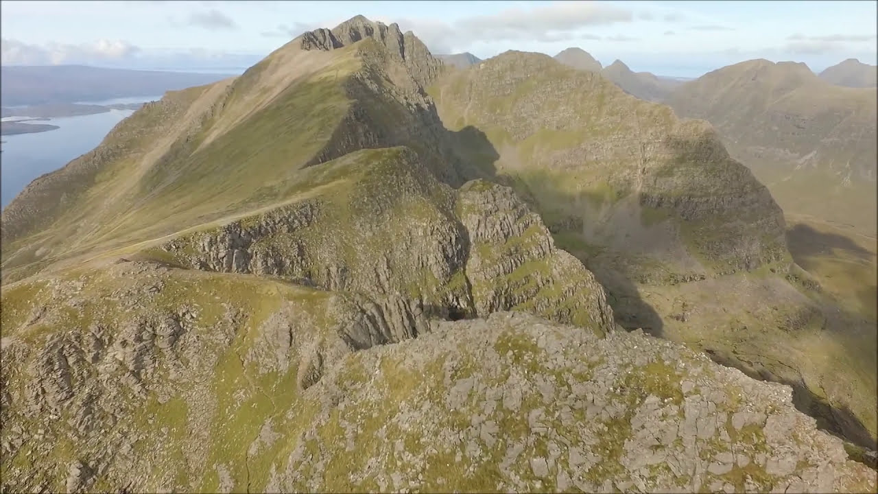 Liathach from the air, Torridon, Scotland