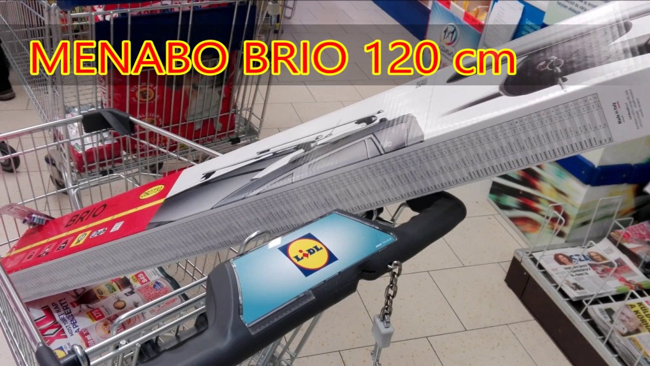 Автобагажник на рейлинги Menabo Brio 120 cm