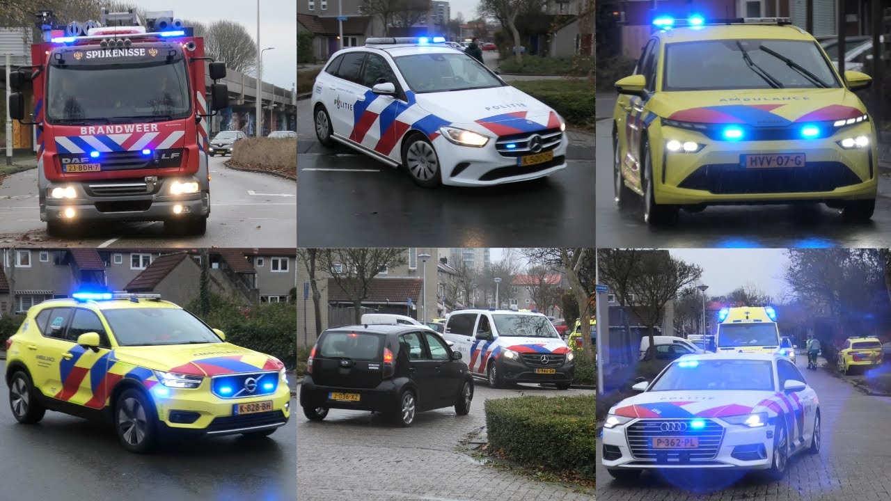 [Agent Word Boos en Blokkeert weg] Hulpdiensten met spoed onderweg naar een melding in Spijkenisse! 