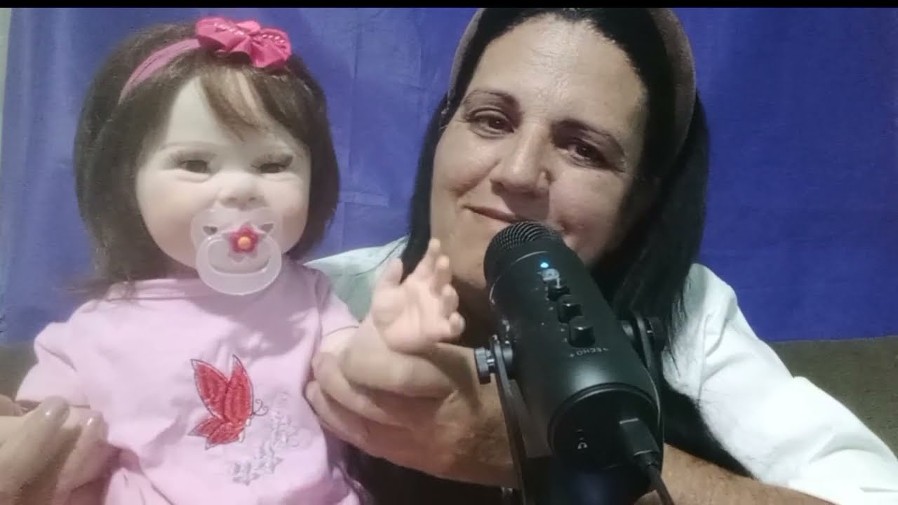 ASMR- Bebê Reborn todos os detalhes- relaxem e dormem tranquilos 😴🥱