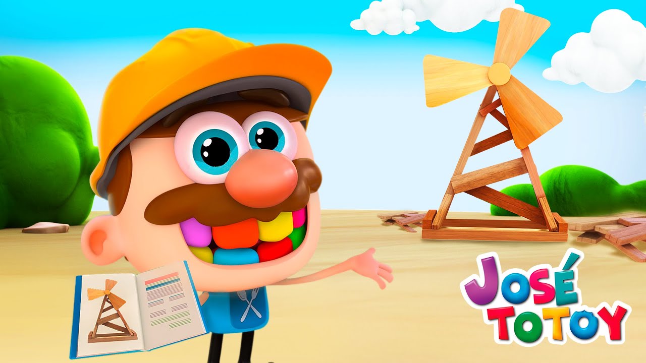Educatieve Tekeningen voor Kinderen | Verhalen van Jos&eacute; Totoy | De Windmolens van Jos&eacute;!