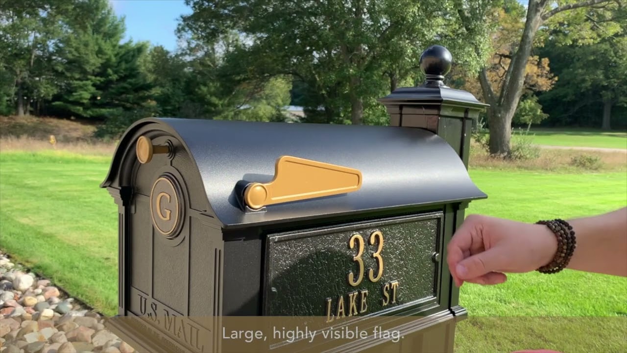 Whitehall Balmoral Monogram Mailbox-Post Package