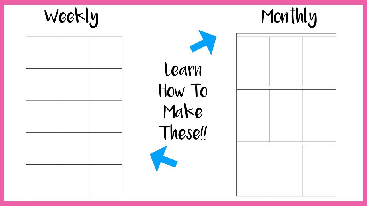 How To Make Weekly & Monthly Inserts For The Big Happy Planner
